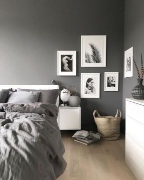2020黑白灰卧室设计图 2020简欧风格卧室样板房设计