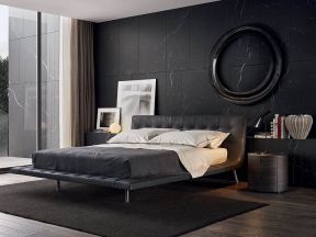 2020黑白灰卧室设计图 2020卧室床的摆放图片