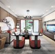 2023新中式客厅沙发背景墙设计装饰效果图片