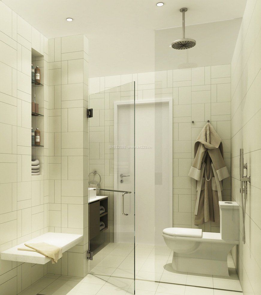 2023小户型浴室玻璃门设计效果图赏析