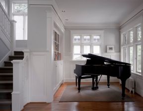 2023别墅钢琴区灰色地毯贴图大全