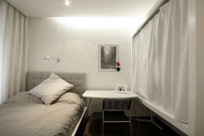 2023简单现代卧室布艺双人床装修效果图片