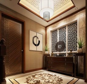 2021门厅玄关摆件效果图-装信通网效果图大全