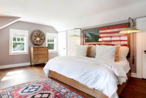 2023美式家装卧室地毯装饰设计效果图片
