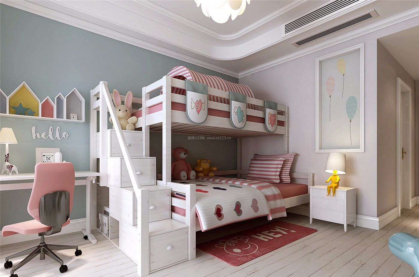북유럽 간단한 침실 인테리어 디자인 효과 그림 사진 무료 다운로드 - Lovepik