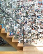 2023现代家居楼梯间照片墙效果图大全