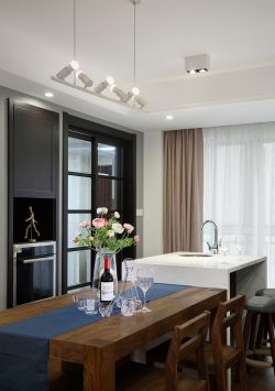 2017现代北欧风格家装餐厅软装配饰设计效果图