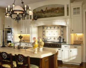 2023欧式古典家庭厨房厨具装饰图片
