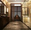 2023古典中式风格玻璃浴室效果图片