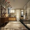 2023简约中式家装风格玻璃浴室效果图片