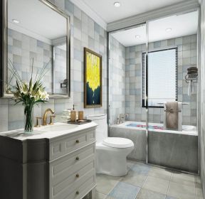 2020简装玻璃浴室效果