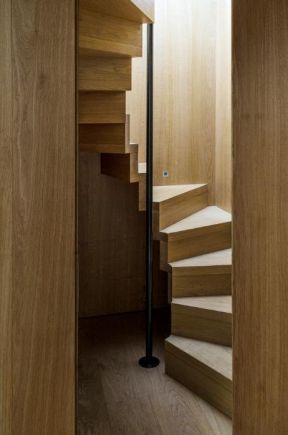 2020木制室内阁楼楼梯效果图
