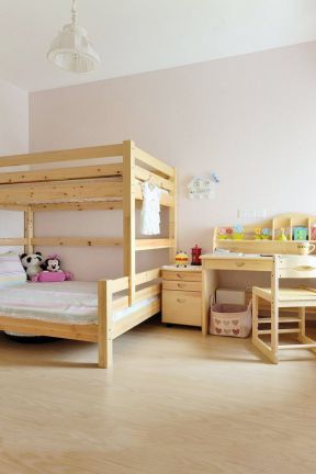 2023儿童房上下铺实木家具设计效果图