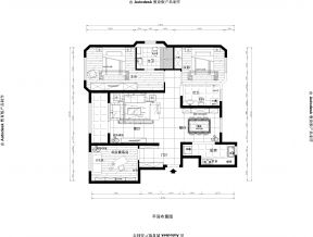 2023洋房三室兩廳戶型圖