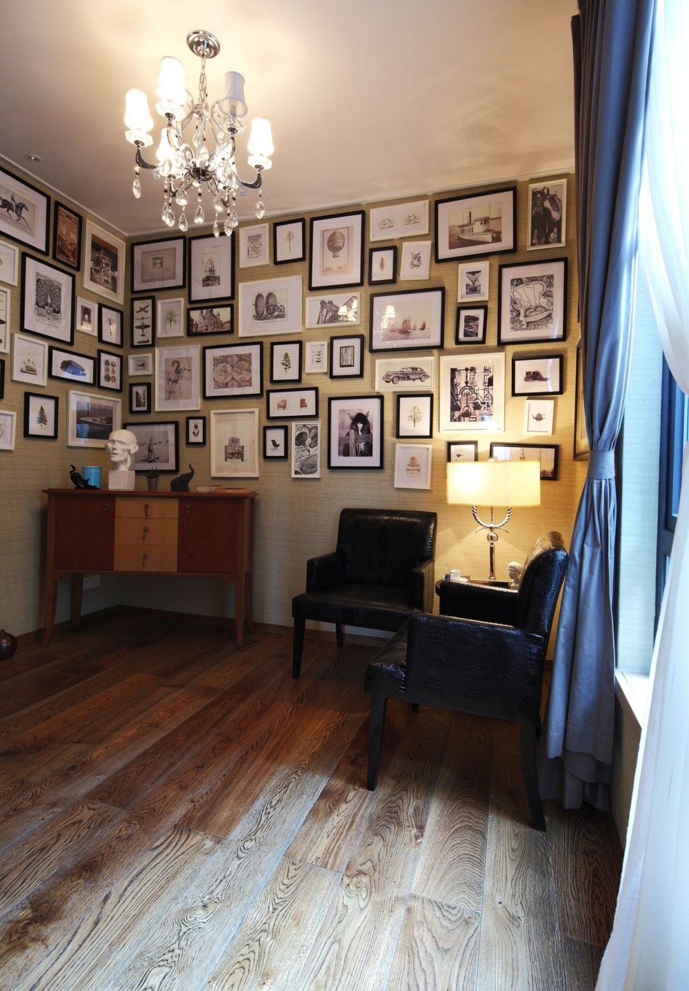 2017经典现代别墅画室布置设计效果图片