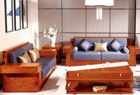 2023中式风格客厅沙发靠垫搭配