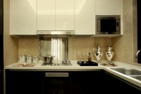 2020简约欧式厨房装修图大全 2020橱柜白色台面图片欣赏