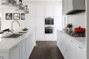 2020白色欧式大厨房装修图片