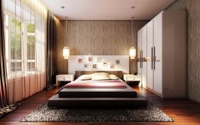 2020现代简约卧室装修实景图 2020卧室榻榻米床效果图欣赏