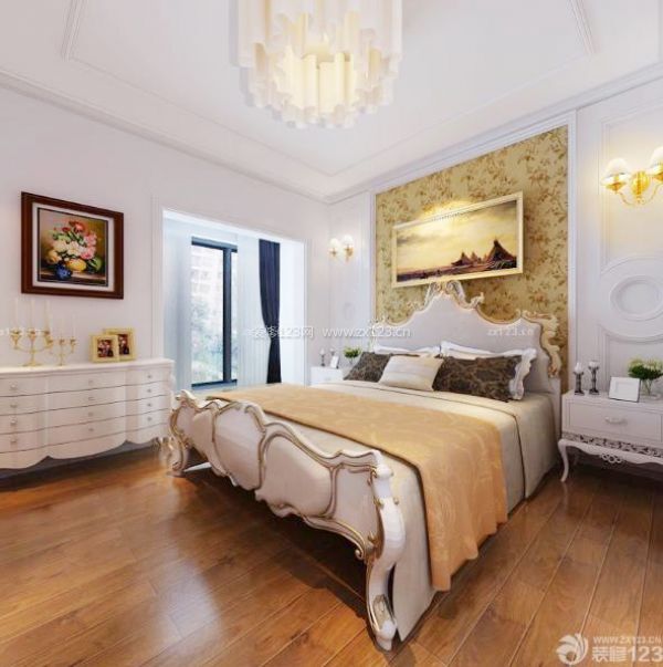 西山银杏欧式三室卧室设计