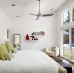 现代卧室风扇灯简单装饰图片