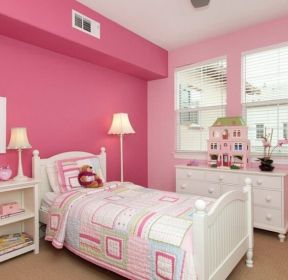卧室粉红色装修效果图
