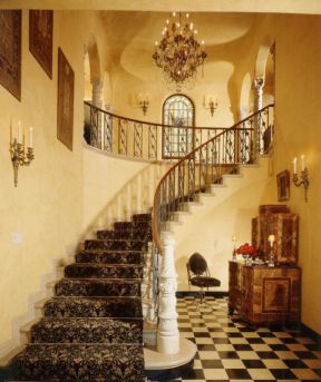 哥特式建筑风格别墅楼梯图片