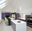 紫色系厨房壁柜图片