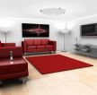 2023客厅地毯与沙发颜色搭配图片