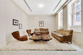 2023室内家居客厅地毯与沙发搭配图片