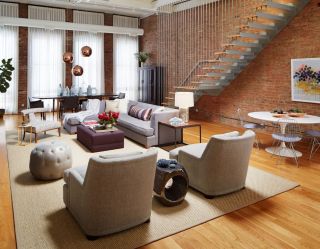 2023客厅地毯与沙发搭配设计图片