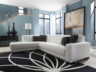 2023客厅地毯与转角沙发搭配图片
