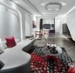 现代极简风格客厅装修中高档沙发图片