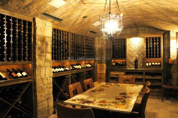 地下室红酒酒窖图片