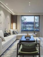 2023新中式豪宅客厅布艺沙发装修效果图