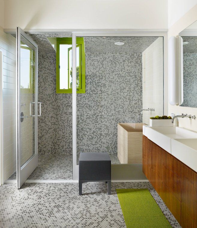浴室整体马赛克瓷砖地砖效果图