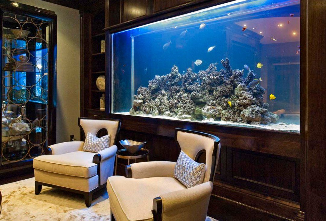 会客厅鱼缸造景设计图欣赏