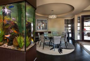 家庭内部鱼缸造景装修设计图欣赏