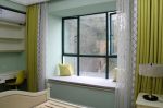 简约美式温馨家庭卧室飘窗装修效果图2023
