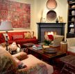 红色沙发客厅室内装饰效果图