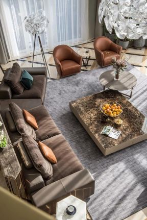 豪宅别墅  2020漂亮的客厅布艺沙发图片