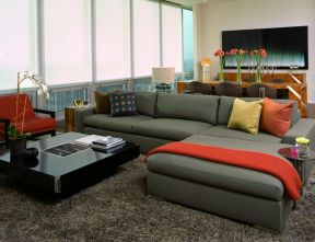 现代时尚家庭客厅居家沙发图片