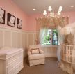 2023家居粉色婴儿房装饰装修图片