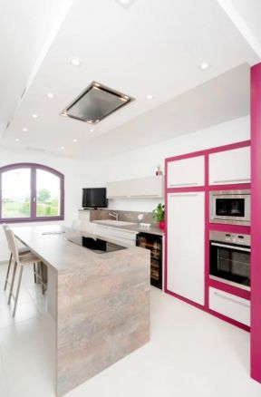 2023家居厨房粉色装饰装修图片