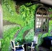 2023咖啡厅绿色植物墙设计