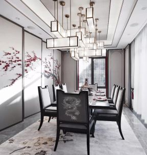2023北京高档别墅饭厅灯具图片