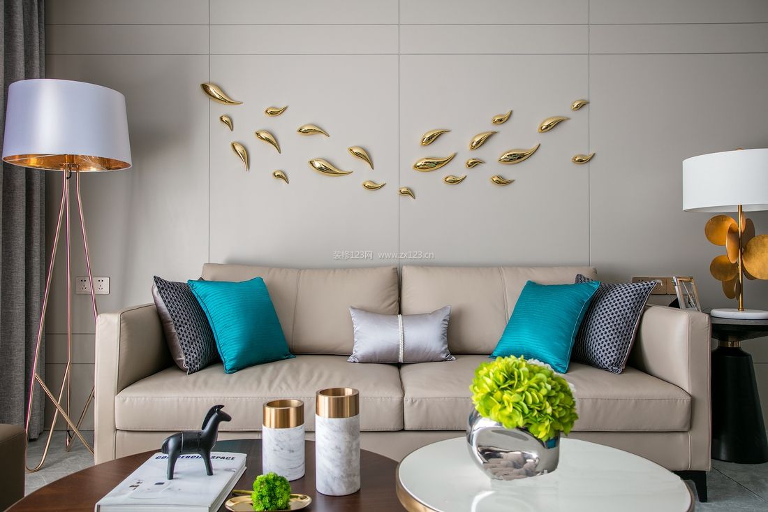 现代家居客厅 2020墙面装饰装修效果图