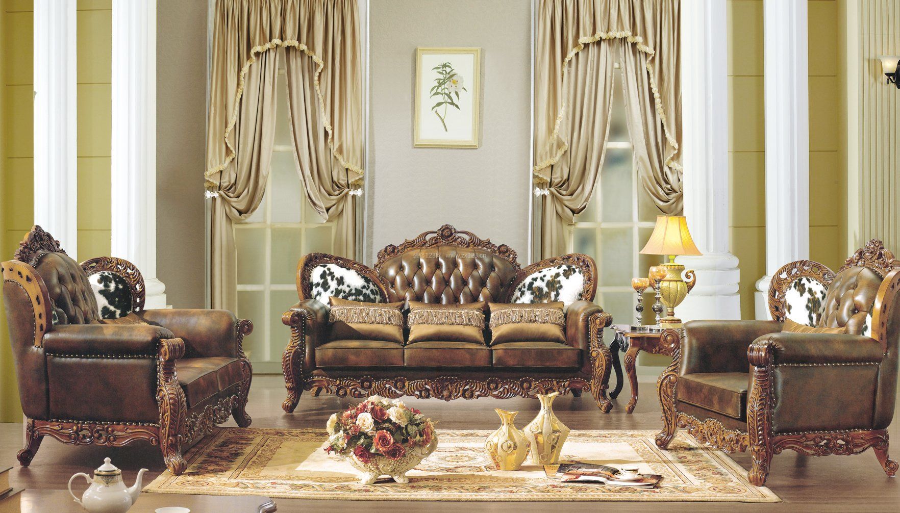 2023古典欧式沙发抱枕图片