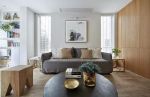 2023现代北欧风格客厅灰色布艺沙发装修效果图片