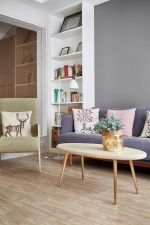 现代复式住宅客厅沙发颜色搭配